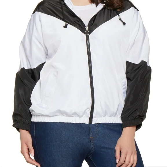 Black & White Windbreaker Jacket - Picture 11 of 11